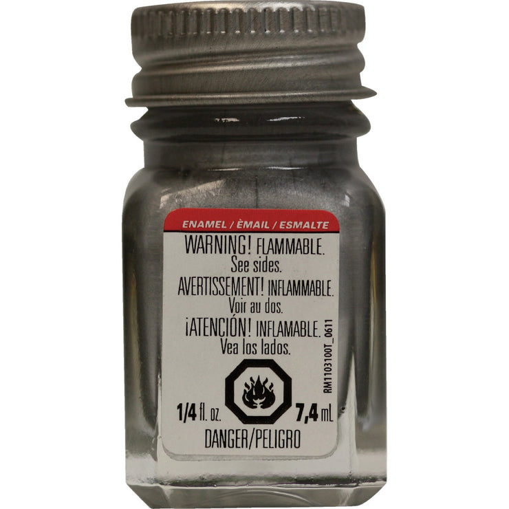 Image of Testors Craft 0.25 Oz. Metallic Enamel Brush Paint, Silver