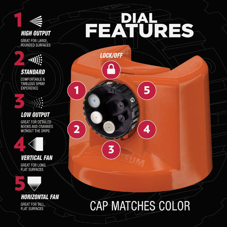 Image of Rust-Oleum Stops Rust 12 Oz. Custom Spray 5 in 1 Gloss Spray Paint, Orange