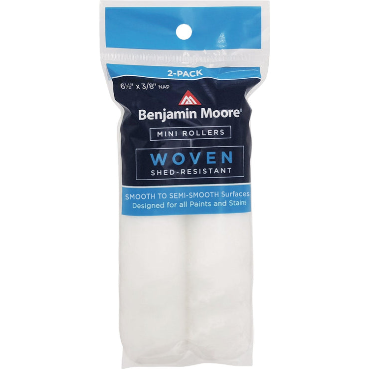 Image of Premier Benjamin Moore 6 1/2 In. x 3/8 In. Woven Mini Roller Covers (2-Pack)