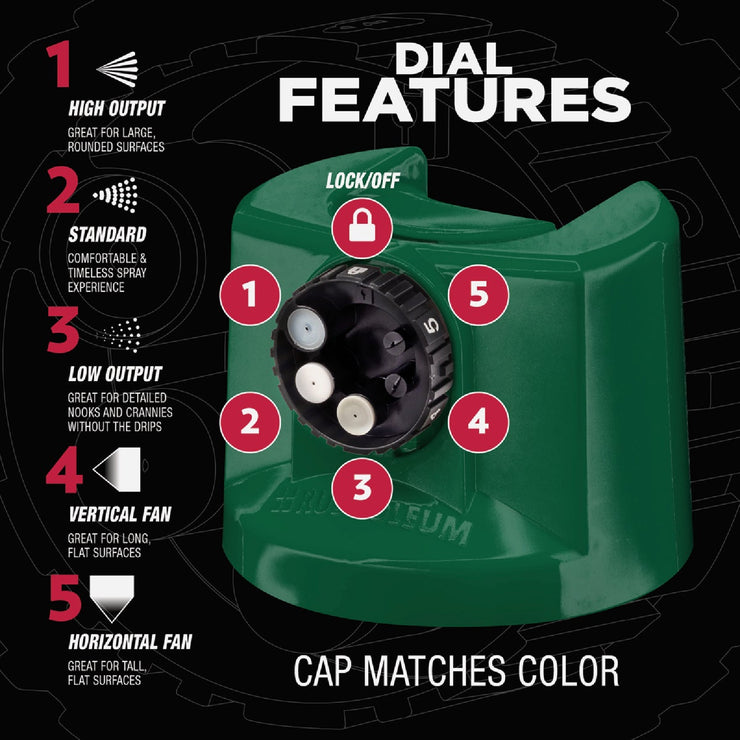 Image of Rust-Oleum Stops Rust 12 Oz. Custom Spray 5 in 1 Gloss Spray Paint, Hunter Green