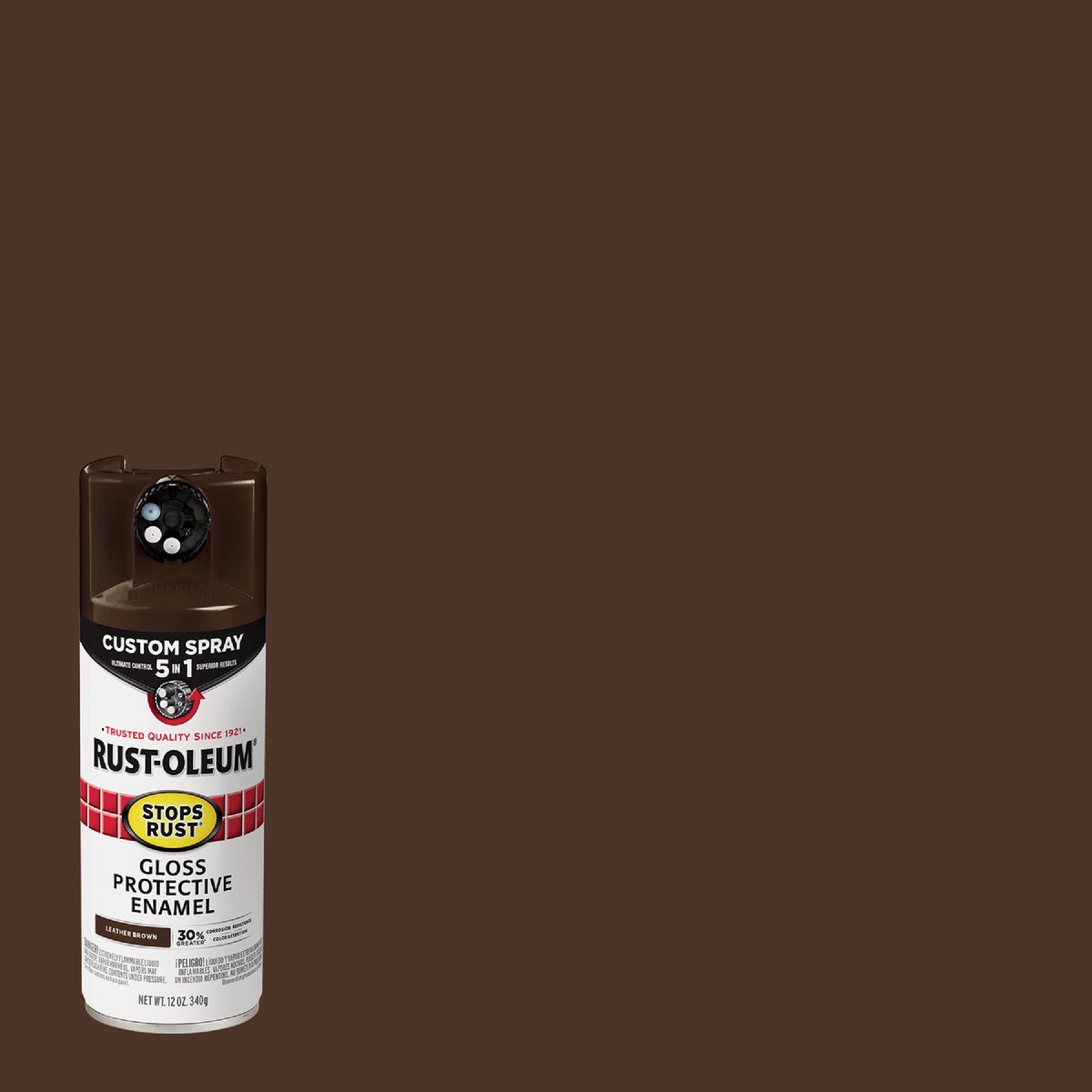 Rust-Oleum Stops Rust 12 Oz. Custom Spray 5 in 1 Gloss Spray Paint, Le ...