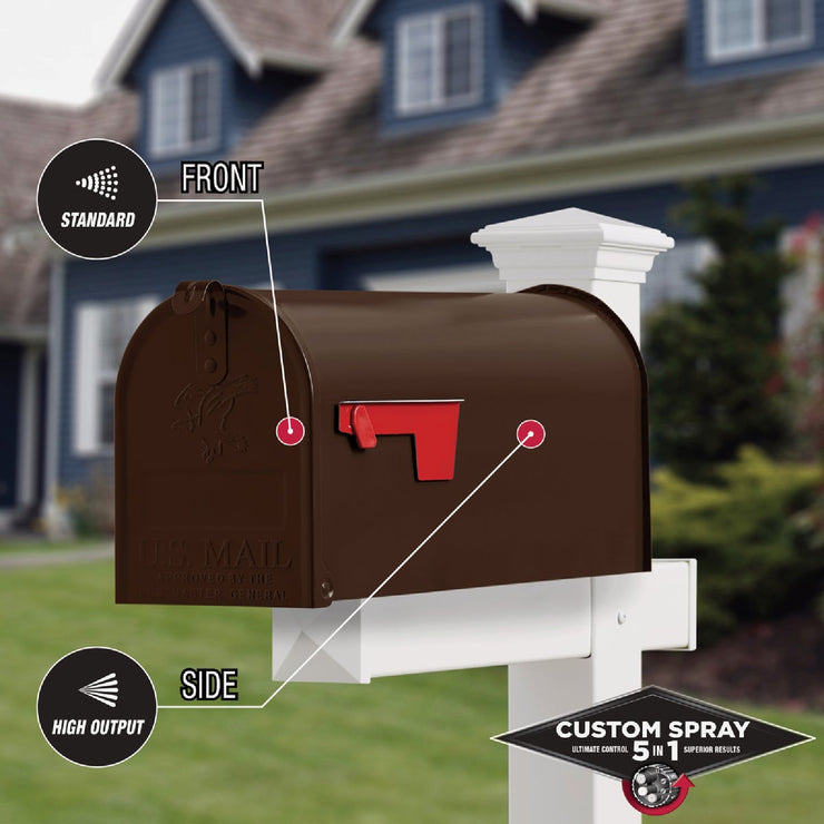 Image of Rust-Oleum Stops Rust 12 Oz. Custom Spray 5 in 1 Gloss Spray Paint, Leather Brown