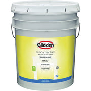 Image of Glidden Fundamentals Semi-Gloss Interior Paint, White, 5 Gal.