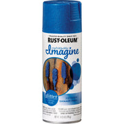 Image of Rust-Oleum Imagine Craft & Hobby 10.25 Oz. Intense Royal Blue Glitter Spray Paint