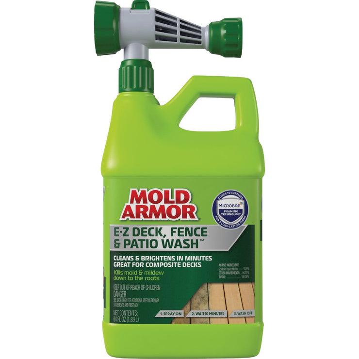 Image of Mold Armor E-Z Deck, Fence & Patio Wash with Microban, 64 Oz. Hose End