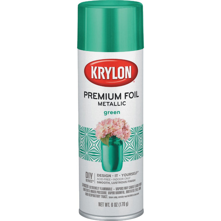 Image of Krylon 8 Oz. Premium Foil Metallic Green Spray Paint