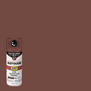 Image of Rust-Oleum Stops Rust 12 Oz. Custom Spray 5 in 1 Flat Spray Paint, Brown
