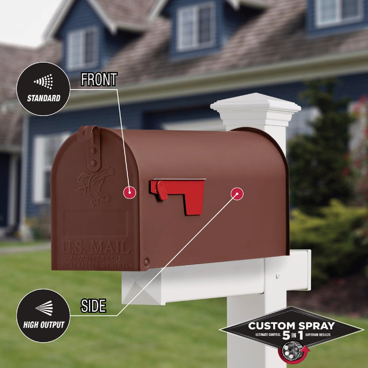 Image of Rust-Oleum Stops Rust 12 Oz. Custom Spray 5 in 1 Flat Spray Paint, Brown