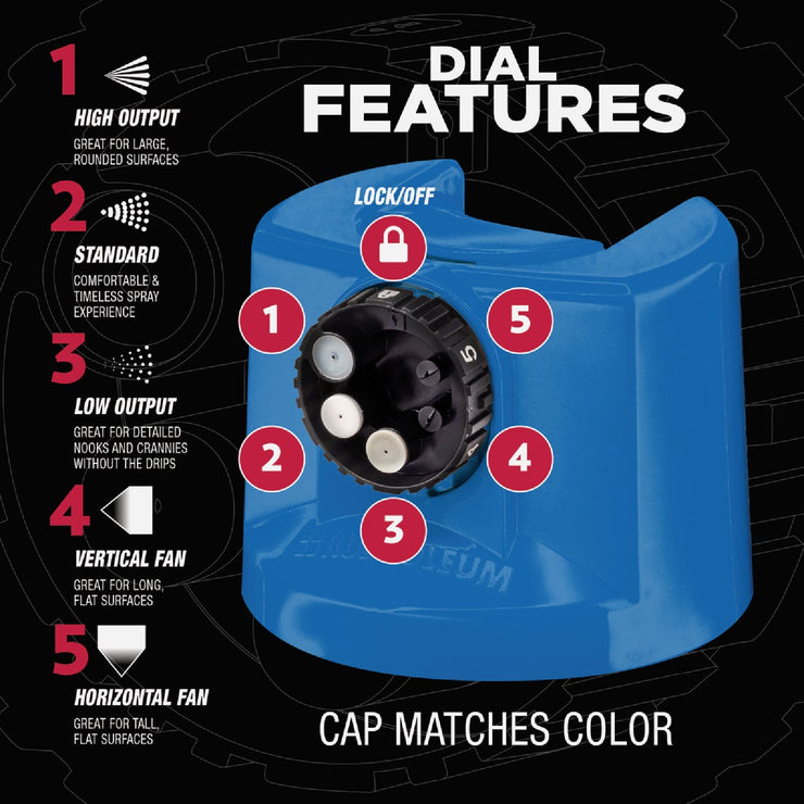 Image of Rust-Oleum Stops Rust 12 Oz. Custom Spray 5 in 1 Gloss Spray Paint, Sail Blue