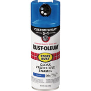 Image of Rust-Oleum Stops Rust 12 Oz. Custom Spray 5 in 1 Gloss Spray Paint, Sail Blue