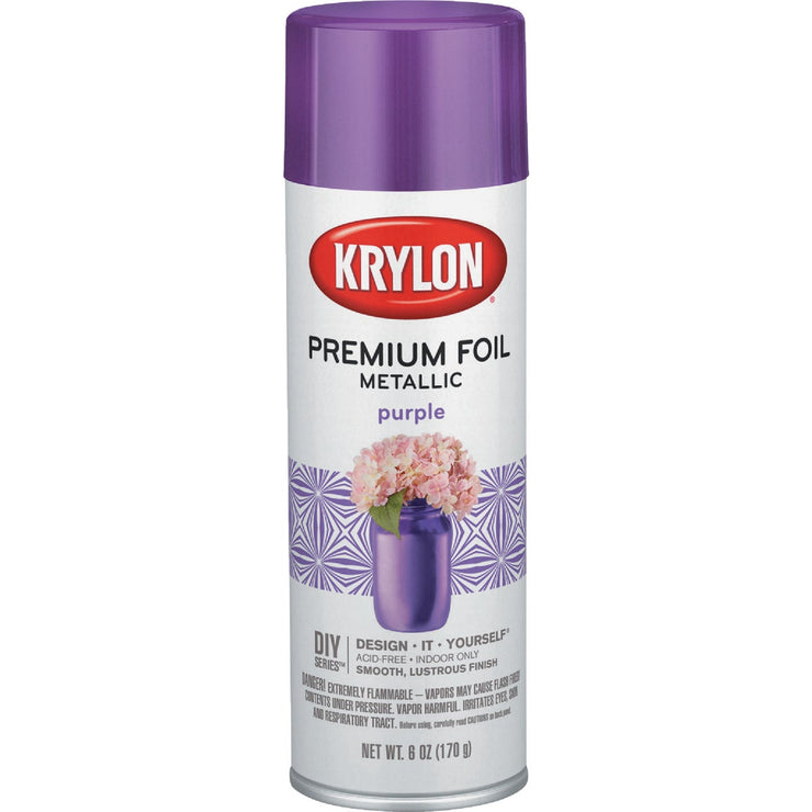 Image of Krylon 8 Oz. Premium Foil Metallic Purple Spray Paint