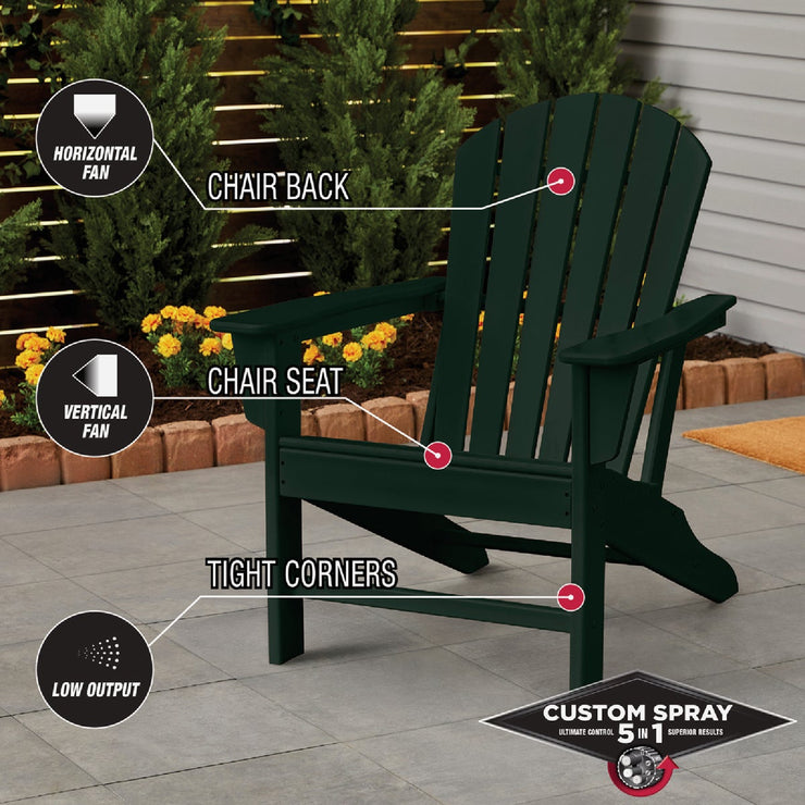 Image of Rust-Oleum Stops Rust 12 Oz. Custom Spray 5 in 1 Satin Spray Paint, Hunter Green