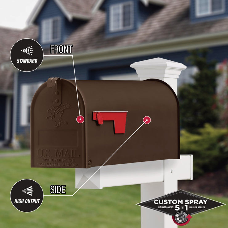 Image of Rust-Oleum Stops Rust 12 Oz. Custom Spray 5 in 1 Satin Spray Paint, Dark Brown