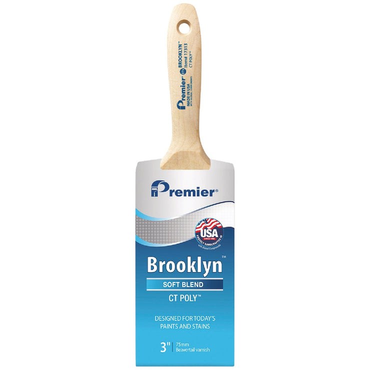 Image of Brooklyn 3 In. CT Poly Beavertail Varnish Brush