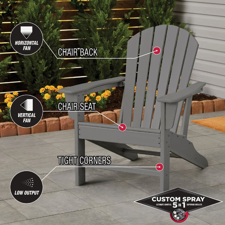 Image of Rust-Oleum Stops Rust 12 Oz. Custom Spray 5 in 1 Satin Spray Paint, Coastal Gray