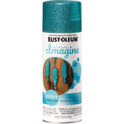 Image of Rust-Oleum Imagine Craft & Hobby 10.25 Oz. Intense Turquoise Glitter Spray Paint