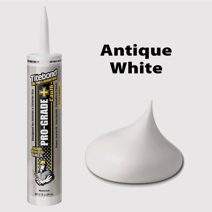 Image of Titebond Pro-Grade Plus 10.1 Oz. Silicone Caulk, Antique White