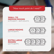 Image of Glidden Spred Interior Grab-N-Go Paint + Primer Semi-Gloss Paint, Ghost Whisperer, 1 Gal.