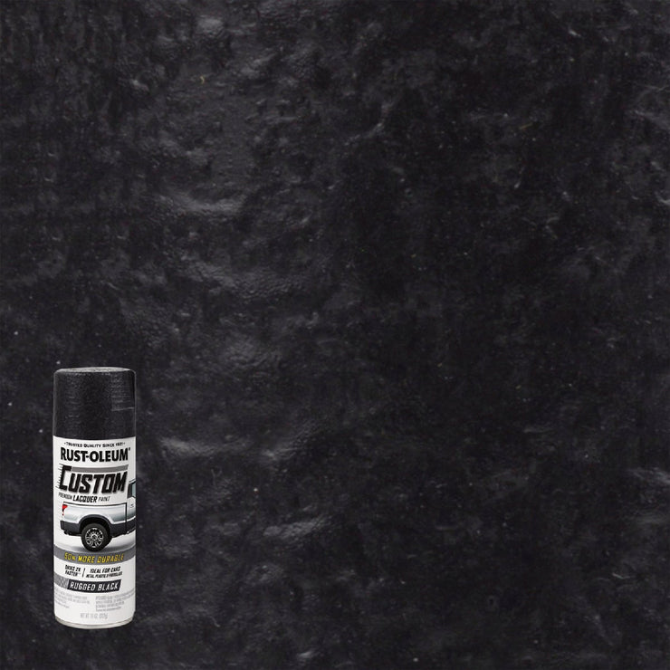 Image of Rust-Oleum Automotive Premium Custom Lacquer, 11 oz., Rugged Black