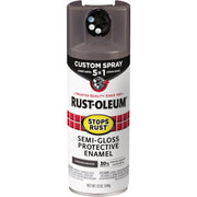 Image of Rust-Oleum Stops Rust 12 Oz. Custom Spray 5 in 1 Semi-Gloss Spray Paint, Anodized Bronze