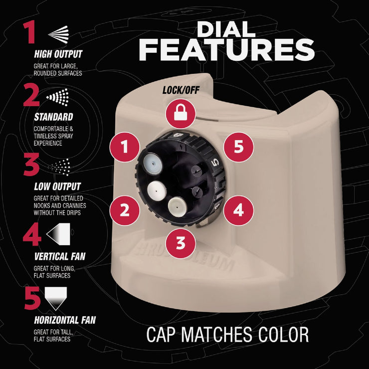 Image of Rust-Oleum Stops Rust 12 Oz. Custom Spray 5 in 1 Satin Spray Paint, French Beige