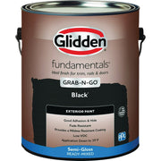 Image of Glidden Fundamentals Exterior Grab-N-Go Black Semi Gloss GL