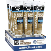 Image of DAP SILICONE MAX 2.8 Oz. Clear Premium All Purpose 100% Silicone Sealant