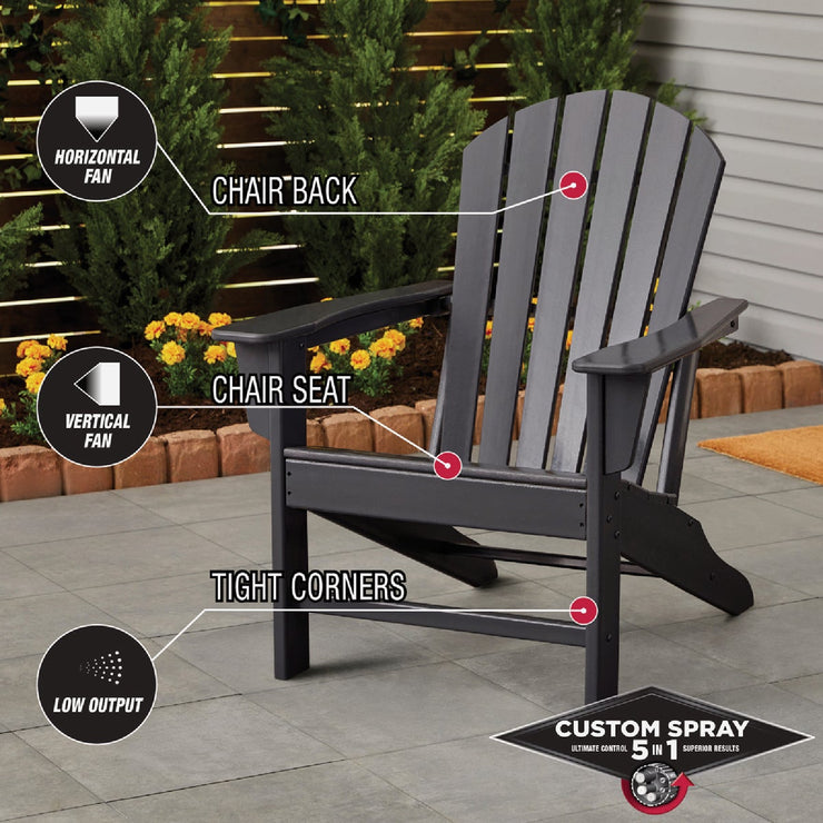 Image of Rust-Oleum Stops Rust 12 Oz. Custom Spray 5 in 1 Gloss Spray Paint, Charcoal Gray