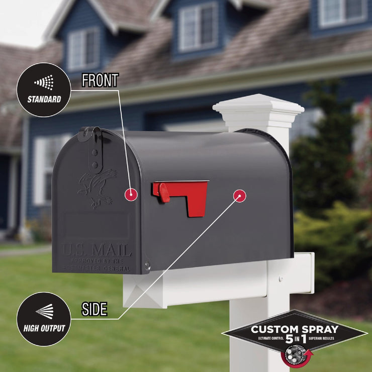 Image of Rust-Oleum Stops Rust 12 Oz. Custom Spray 5 in 1 Gloss Spray Paint, Charcoal Gray