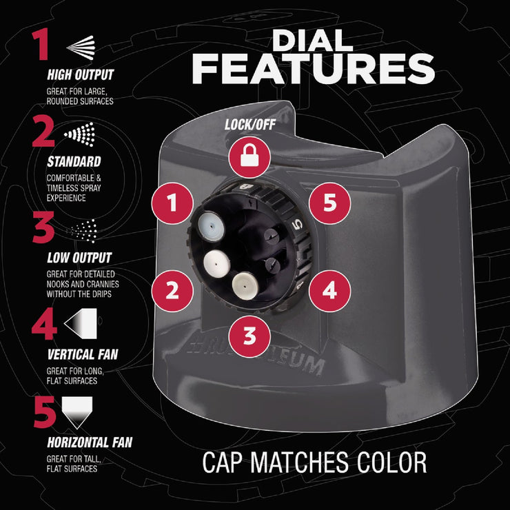 Image of Rust-Oleum Stops Rust 12 Oz. Custom Spray 5 in 1 Gloss Spray Paint, Charcoal Gray