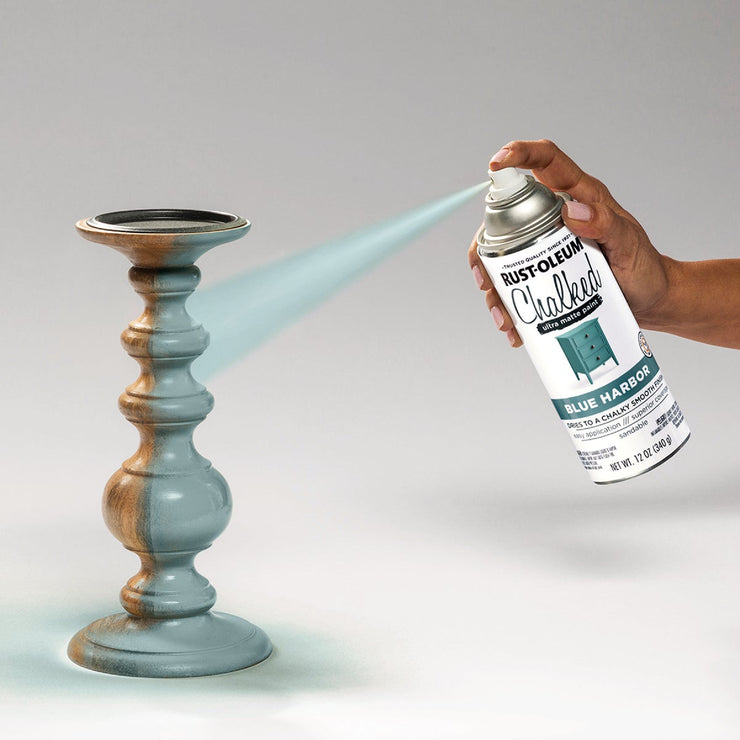 Image of Rust-Oleum Chalked 12 Oz. Ultra Matte Spray Paint, Blue Harbor