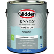 Image of Glidden Spred Interior Grab-N-Go Paint + Primer Semi-Gloss Paint, Graceful, 1 Gal.