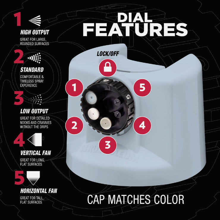 Image of Rust-Oleum Stops Rust 12 Oz. Custom Spray 5 in 1 Satin Spray Paint, Peaceful Blue