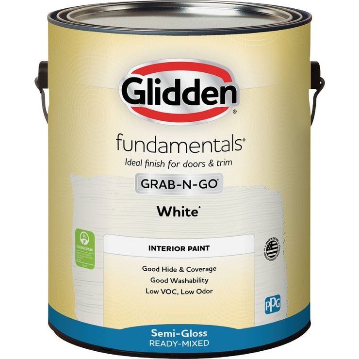 Image of Glidden Fundamentals Grab-N-Go Semi-Gloss White Gallon