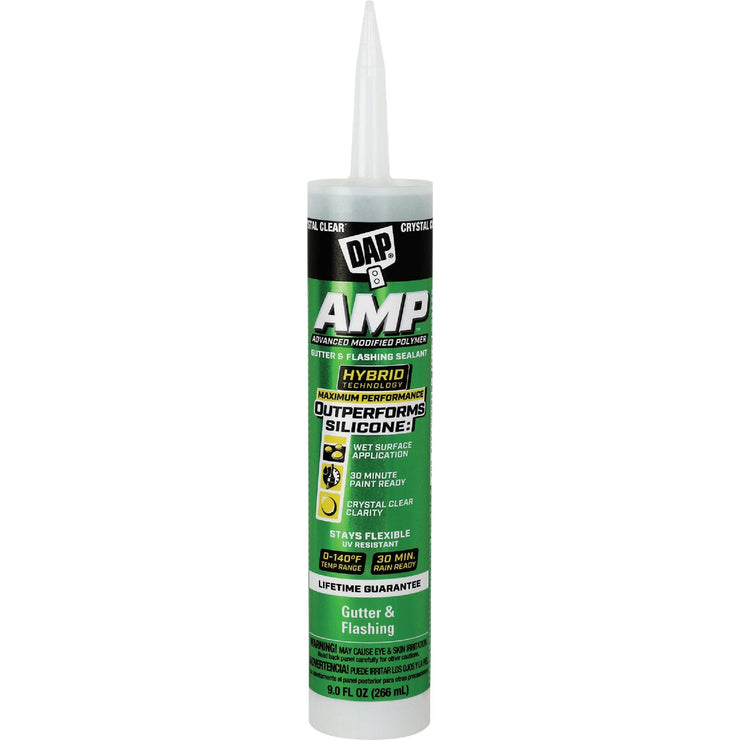 Image of DAP AMP 9 Oz. Advanced Modified Polymer Gutter and Flashing Sealant, Crystal Clear
