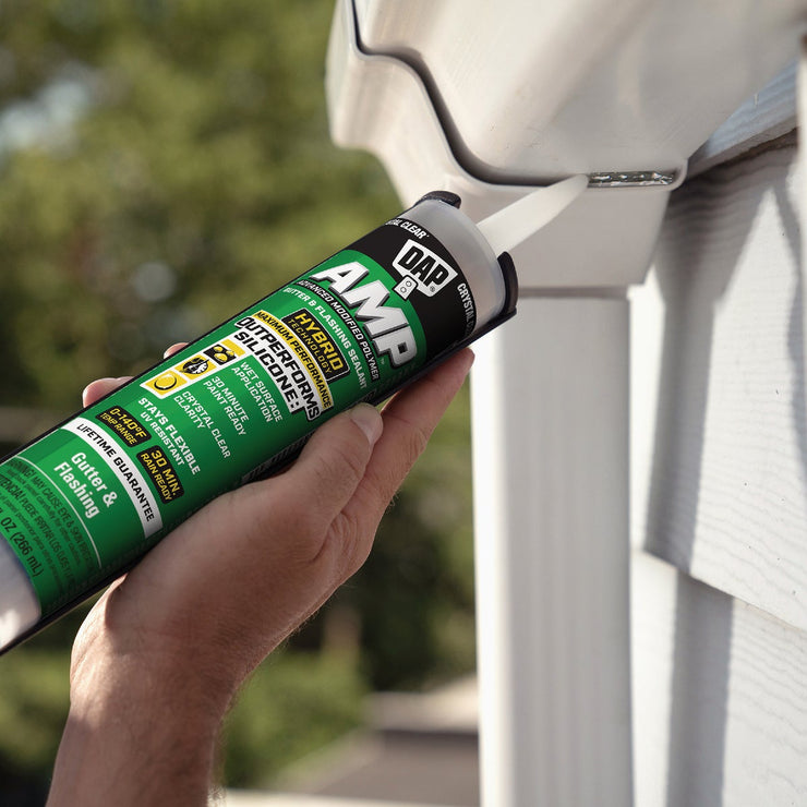Image of DAP AMP 9 Oz. Advanced Modified Polymer Gutter and Flashing Sealant, Crystal Clear