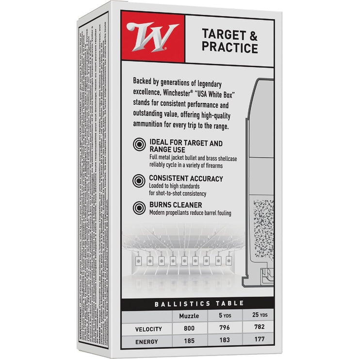 Image of Winchester .38 Special 130 Grain FMJ Centerfire Ammunition Cartridges