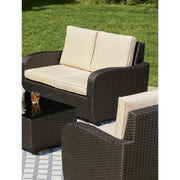 Image of Outdoor Expressions 4-Piece Rattan Chat Set