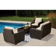 Image of Outdoor Expressions 4-Piece Rattan Chat Set