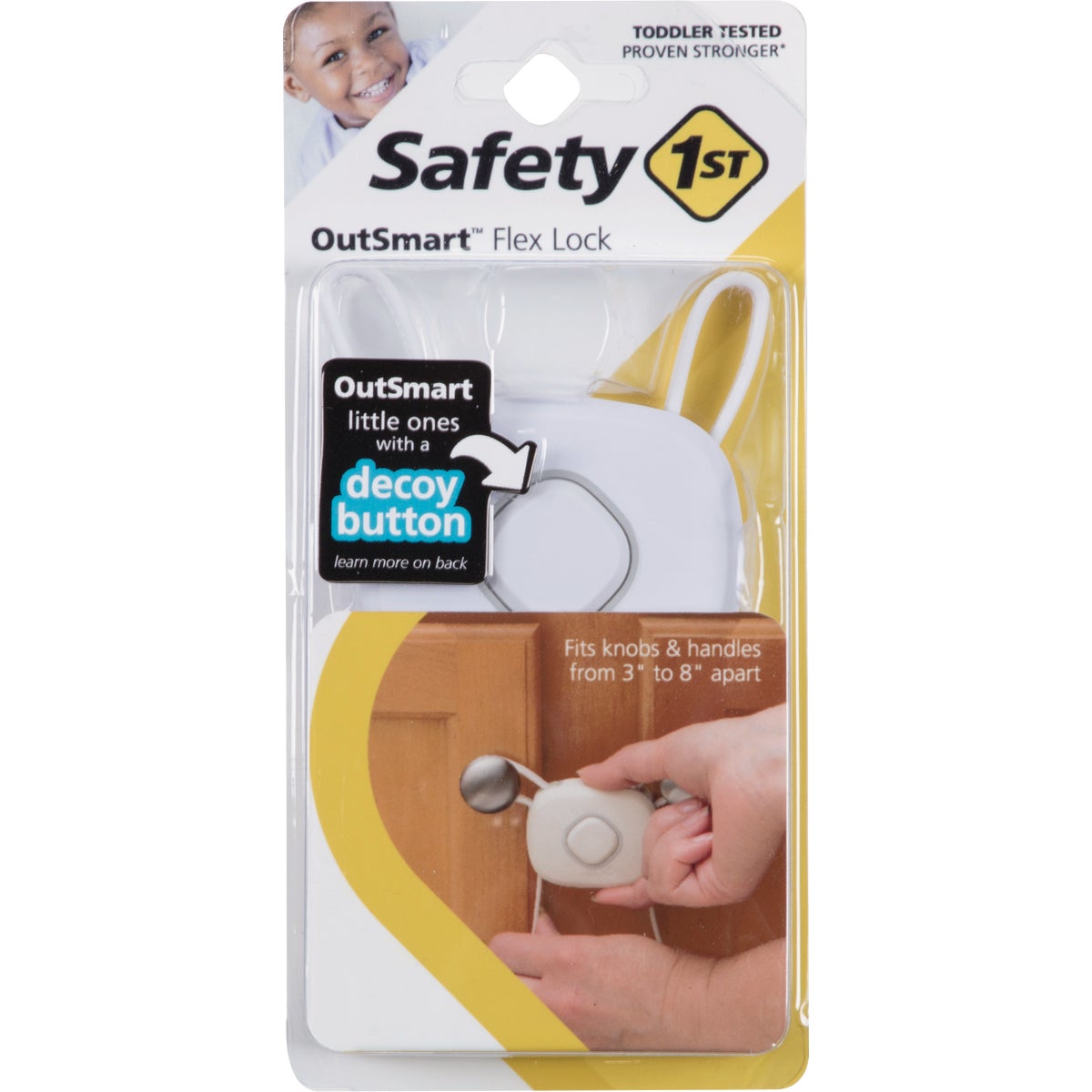 Safety 1st Outsmart Flex Lock Plastic Slide-On Decoy Cabinet Lock ...