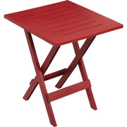 Image of Gracious Living Quick-Fold 17 In. Square Crimson Red Folding Side Table