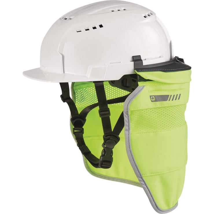 Image of Milwaukee Bolt Hi-Vis Yellow Nylon Hard Hat Sunshade with 50+UPF UV Protection