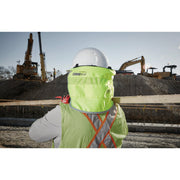 Image of Milwaukee Bolt Hi-Vis Yellow Nylon Hard Hat Sunshade with 50+UPF UV Protection