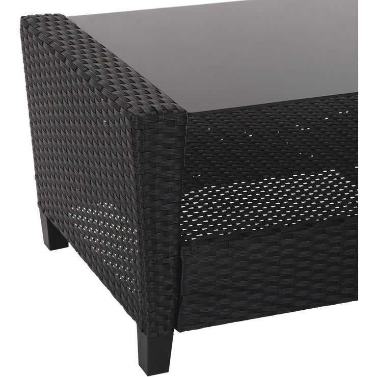 Image of Outdoor Expressions Malmo 4-Piece Resin Wicker Chat Set