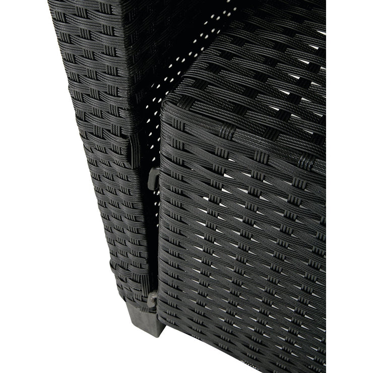 Image of Outdoor Expressions Malmo 4-Piece Resin Wicker Chat Set