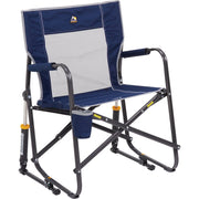 Image of GCI Outdoor Freestyle Indigo PVC-Backed Polyester Powder-Coated Steel Folding Rocker