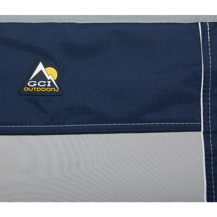 Image of GCI Outdoor Freestyle Indigo PVC-Backed Polyester Powder-Coated Steel Folding Rocker