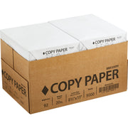 Image of Staples 8.5 In. x 11 In. 20 Lb. White Copier Paper, 5000 Sheets