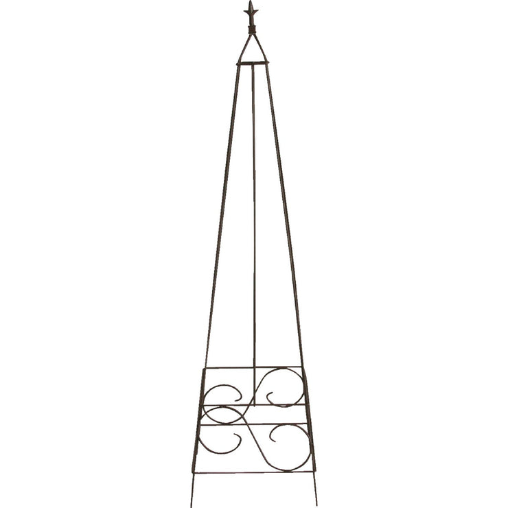 Image of Panacea 60 In. Black Steel Pyramid Obelisk