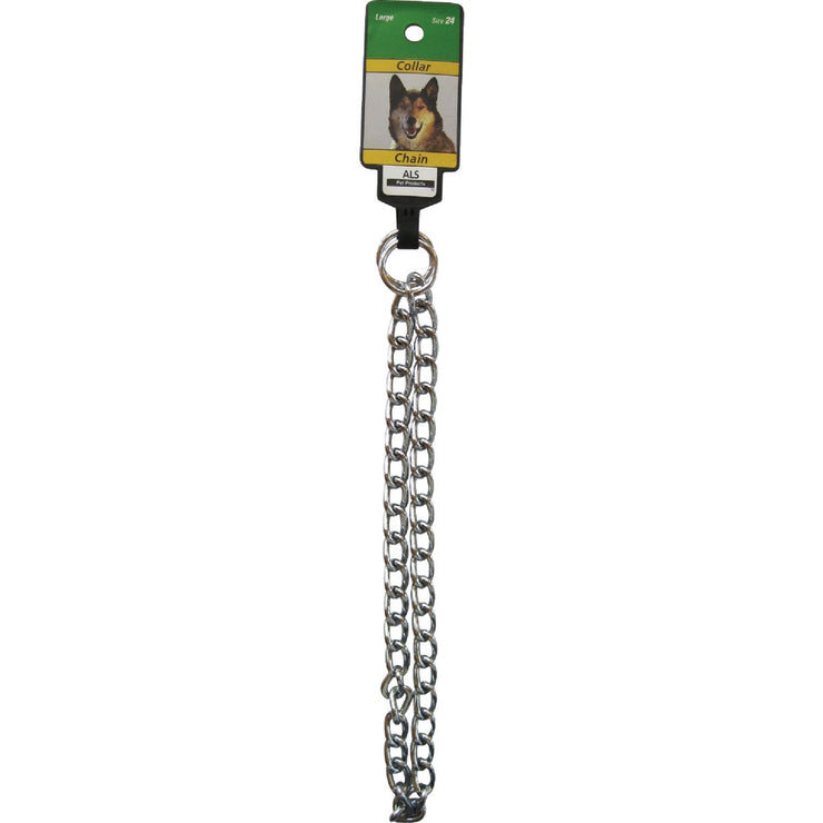 Image of Boss Pet Guardian Gear 24 In. Chrome-Plated Steel Heavy-Weight Dog Choke Chain